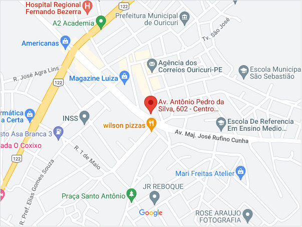 Localização no mapa